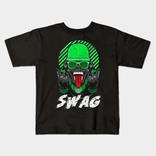 Swag - Hiphop/Trap music Kids T-Shirt by WizardingWorld